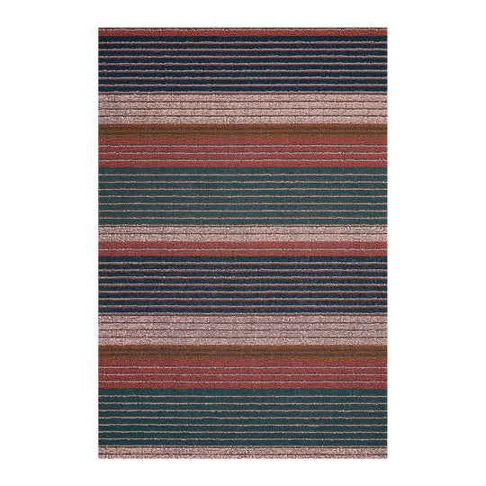 Pleat Stripe Shag Rug in Raspberry