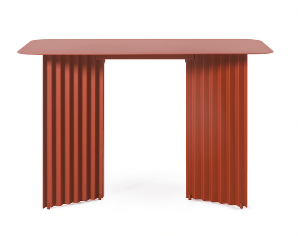 Plec Desk Table - RS Barcelona - Desks - Terracotta Steel - HORNE