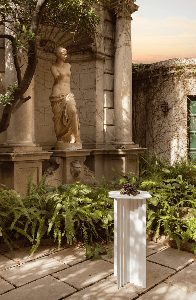 Plec Pedestal - RS Barcelona - Outdoor Furniture - White - HORNE