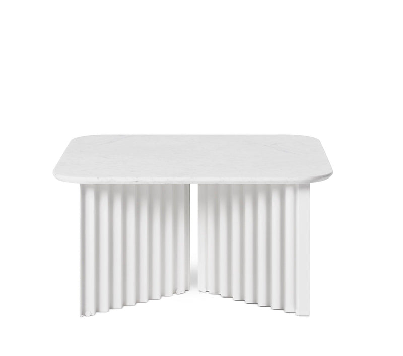 Plec Rectangular Coffee Table - Medium - RS Barcelona - Tables + Desks - White Metal - HORNE