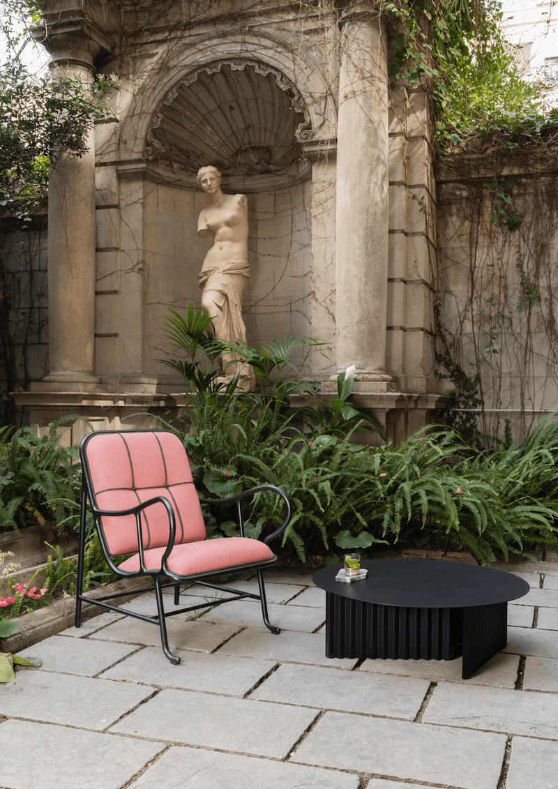 Plec Round Coffee Table - Large - RS Barcelona - Tables + Desks - Green Steel - HORNE