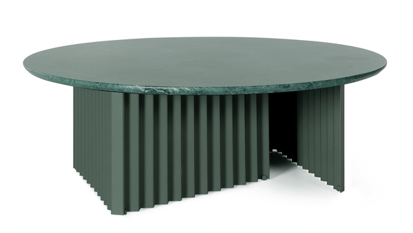 Plec Round Coffee Table - Large - RS Barcelona - Tables + Desks - Green Aver Marble - HORNE