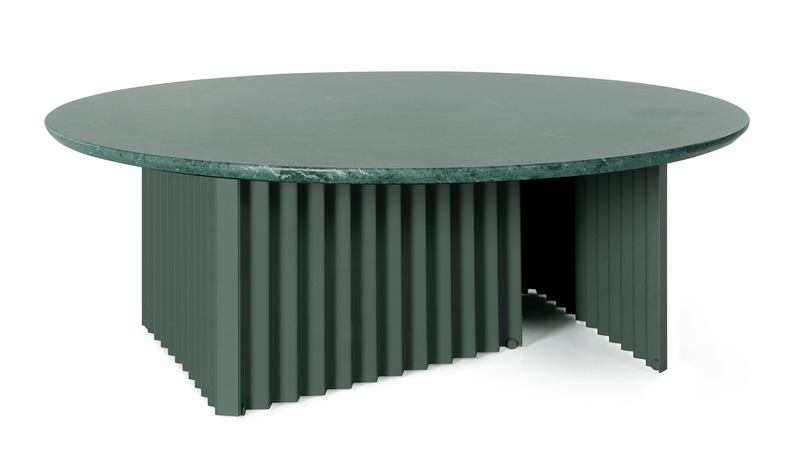 Plec Round Coffee Table - Large - RS Barcelona - Tables + Desks - Green Steel - HORNE