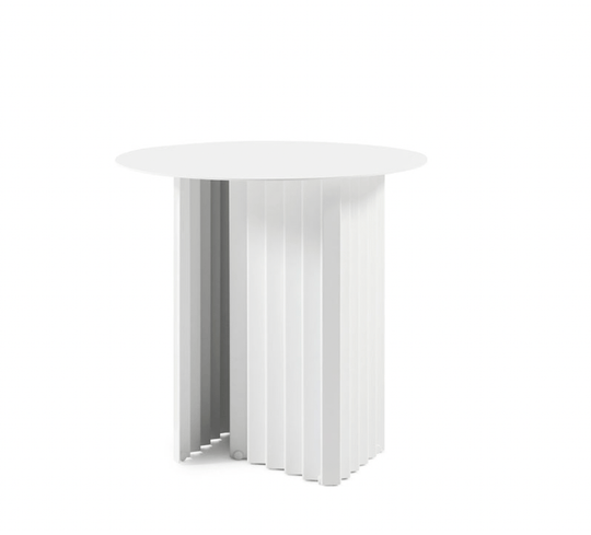 Plec Round Coffee Table - Small - RS Barcelona - Tables + Desks - White Steel - HORNE