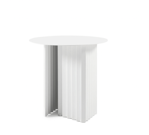 Plec Round Coffee Table - Small - RS Barcelona - Tables + Desks - White Steel - HORNE