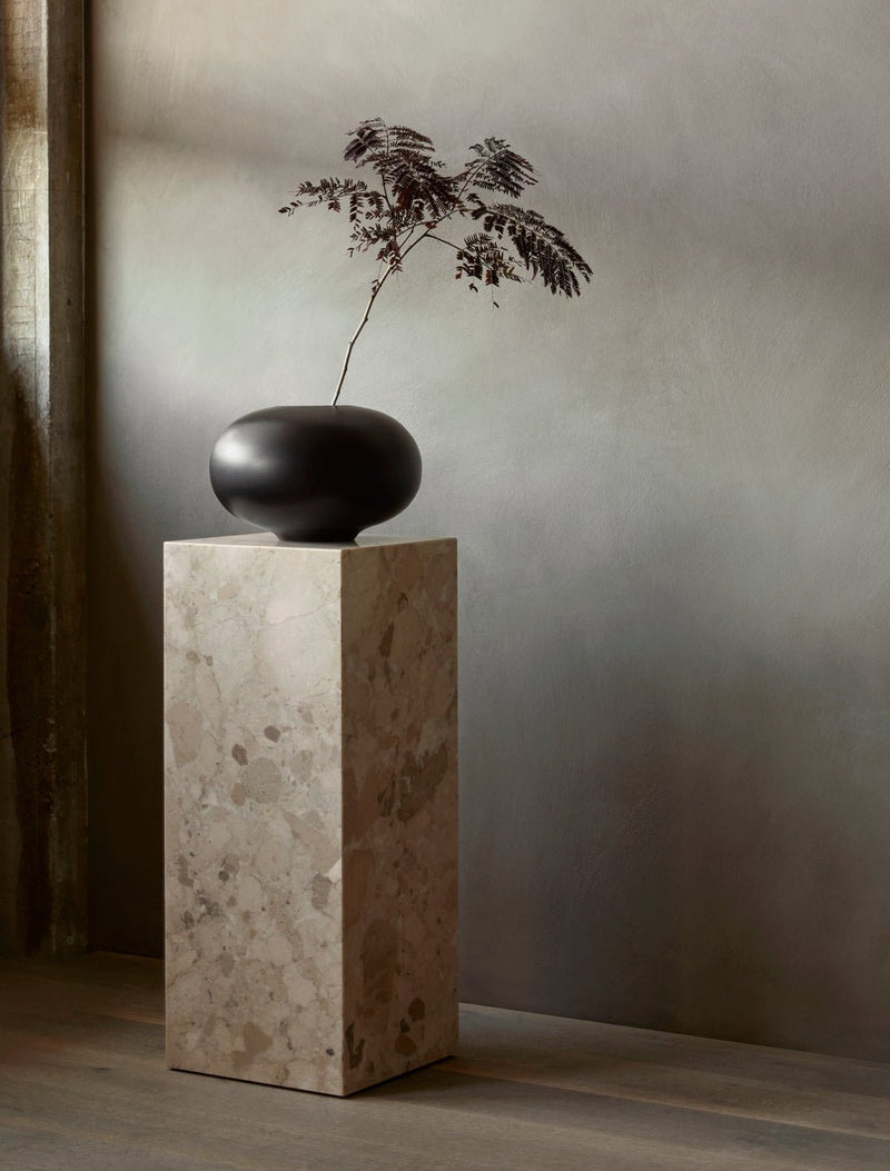 Plinth - Audo Copenhagen - Tables + Desks - Tall - Calacatta Viola Marble - HORNE