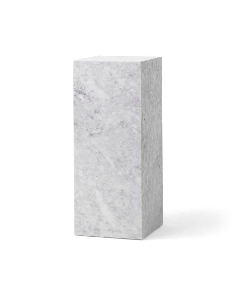 Plinth - Audo Copenhagen - Tables + Desks - Tall - Calacatta Viola Marble - HORNE