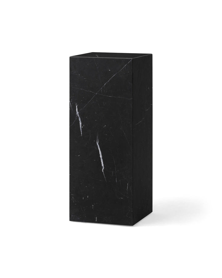 Plinth - Audo Copenhagen Tables + Desks - Pedestal - Nero Marquina - HORNE