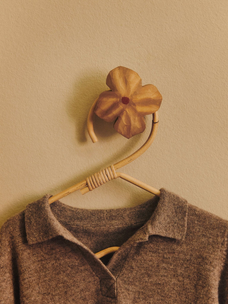 Poesie Hand - carved Hook - Ferm Living Hangers & Hooks - Mist Blue - HORNE