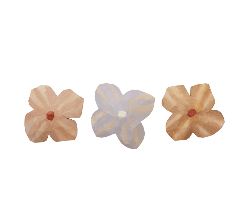 Poesie Hand - carved Magnets - Set of 3 - Ferm Living Hangers & Hooks - HORNE