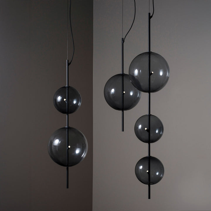 Point Modular Pendant - CITTA Pendants - Configuration 10 - Black - HORNE