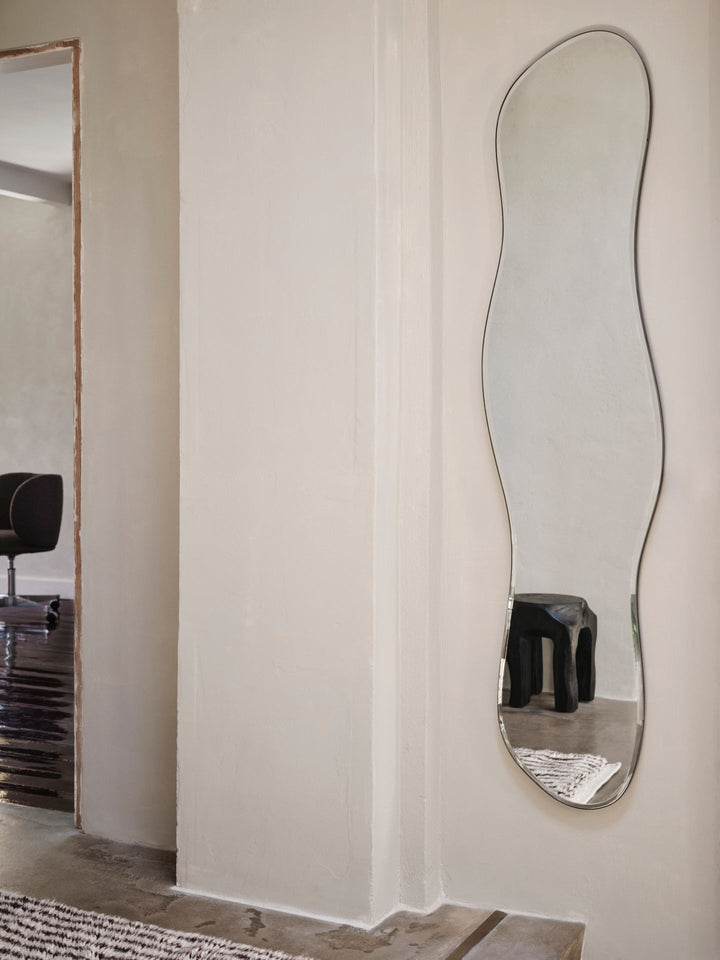 Ferm Living Pond Mirror - Full Size - Mirrors - Dark Chrome - HORNE