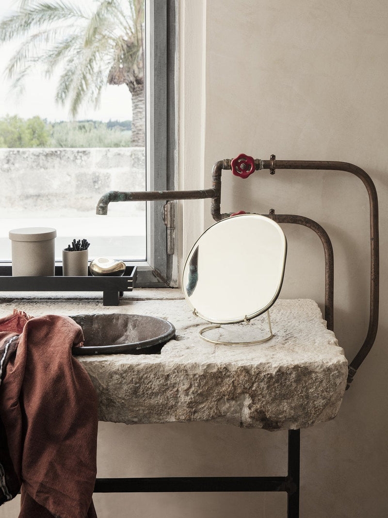 Ferm Living Pond Table Mirror  - Mirrors - Brass - HORNE