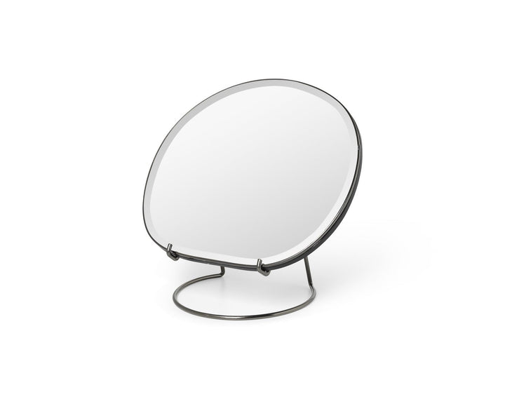 Ferm Living Pond Table Mirror - Mirrors - Dark Chrome - HORNE