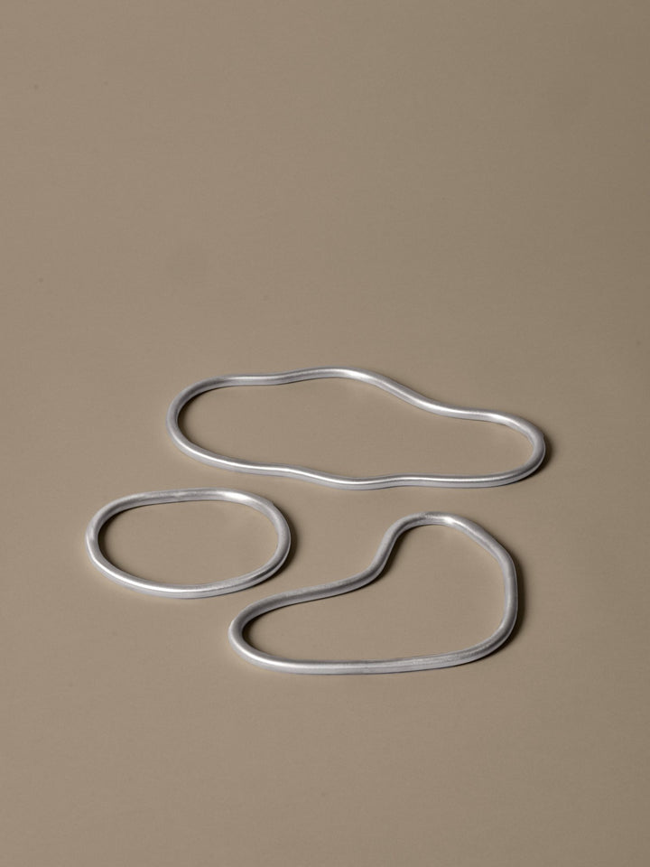 Pond Trivets - Set of 3 - Aluminium alternate view - Ferm Living