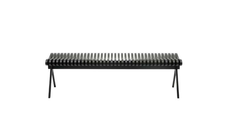 Prelude Bench - Per/Use Stools + Benches + Ottomans - Small - Matte Black - Oak Natural Oiled - HORNE