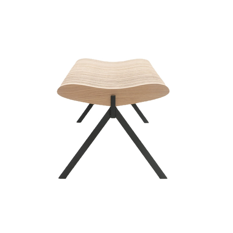 Prelude Bench - Per/Use Stools + Benches + Ottomans - Small - Matte Black - Oak Natural Oiled - HORNE