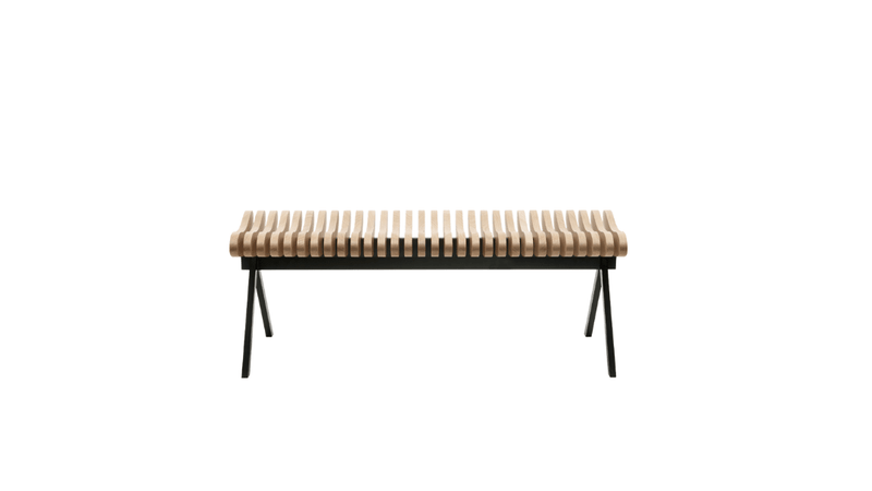 Prelude Bench - Per/Use Stools + Benches + Ottomans - Small - Matte Black - Oak Natural Oiled - HORNE