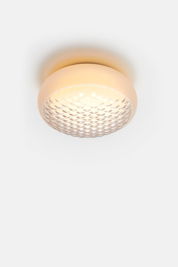 Print Flush Mount - RBW Lighting - Small Globe - Clear/Frosted Glass - 2700K (warm white) - HORNE