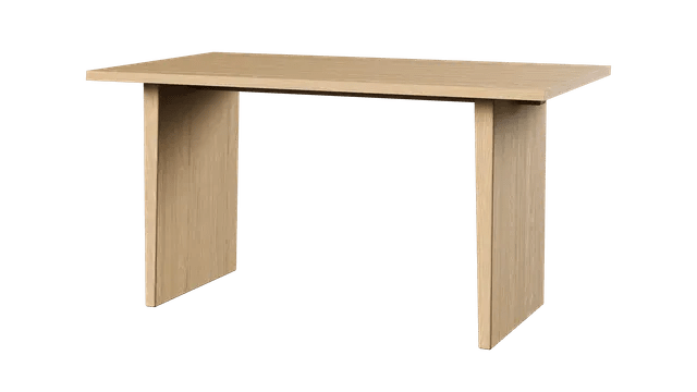 Private Desk - Gubi Tables + Desks - Light Stained Oak Veneer - Light Stained Oak Veneer - HORNE
