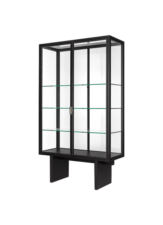 Private Vitrine - Gubi Sideboards + Cabinets - Brown/Black Stained Oak - HORNE
