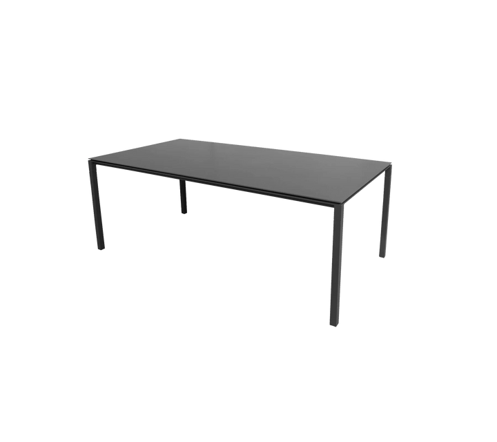 Pure Table - Cane Line Outdoor Furniture - Lava Grey - Nero Black - HORNE