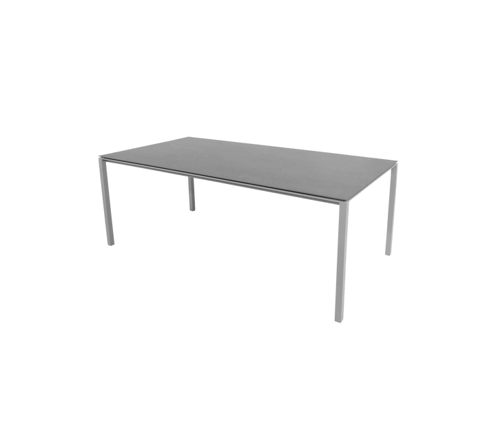 Pure Table - Cane Line Outdoor Furniture - Light Grey - Basalt - HORNE