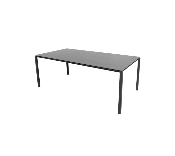 Pure Table - Cane Line Outdoor Furniture - Lava Grey - Basalt - HORNE