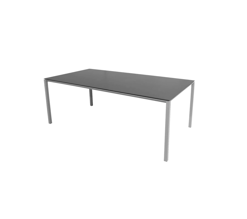Pure Table - Cane Line Outdoor Furniture - Light Grey - Concrete Grey Ceramic - HORNE