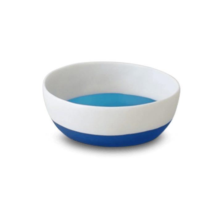 Purist Duo Bowl - Tina Frey Serveware - Petite - Half Ocean Blue With White Top - HORNE