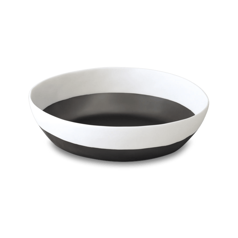 Purist Duo Bowl - Tina Frey Serveware - Extra Large - Half Grey With White Top - HORNE