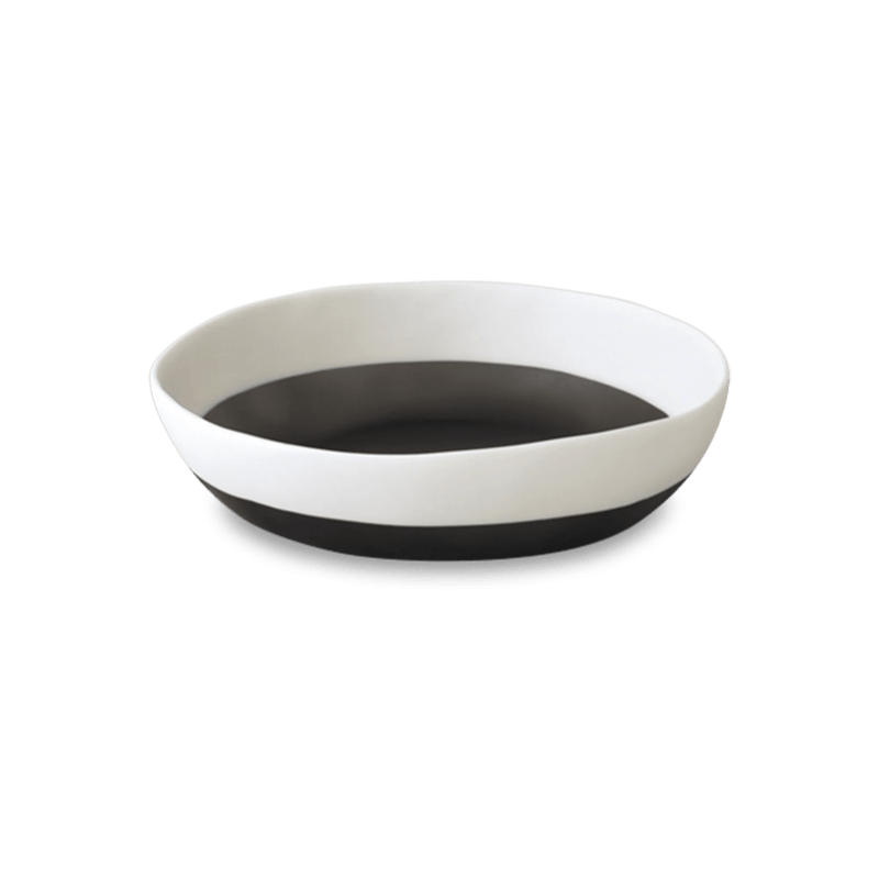 Purist Duo Bowl - Tina Frey Serveware - Extra Large - Half Grey With White Top - HORNE
