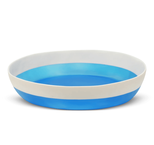 Purist Duo Bowl - Tina Frey Serveware - Extra Large - Half Ocean Blue With White Top - HORNE