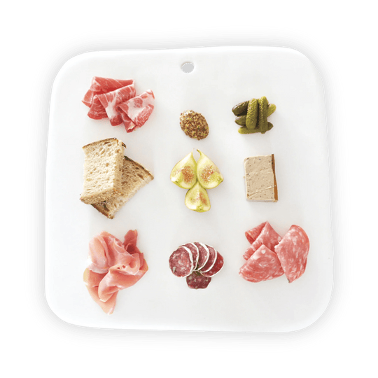 Purist Square Charcuterie Board - Tina Frey Serveware - White - HORNE