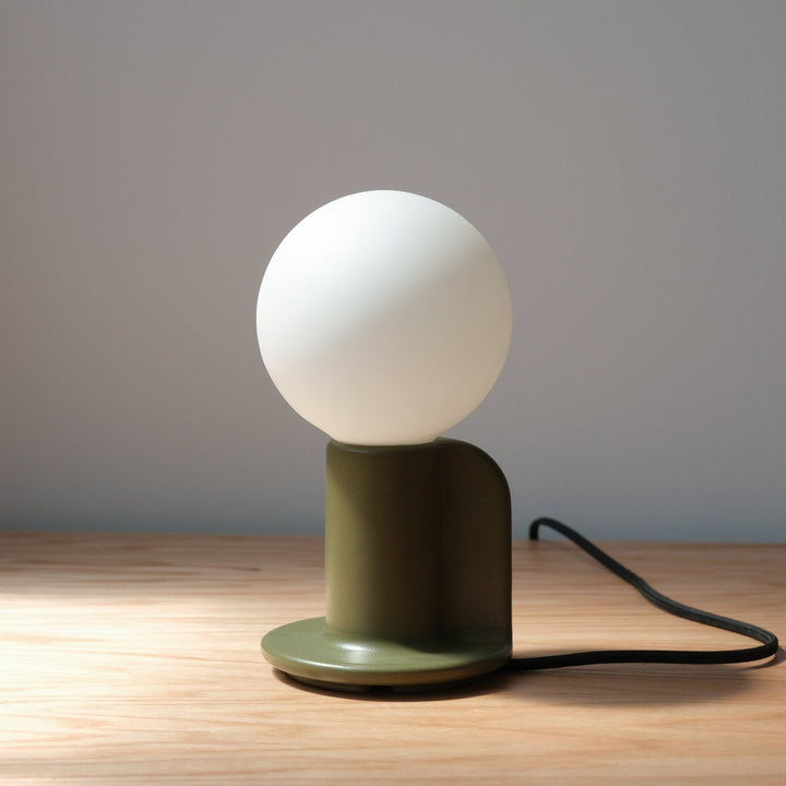 Q Lamp - Misewell Lamps - White Glossy - Dimmable - HORNE