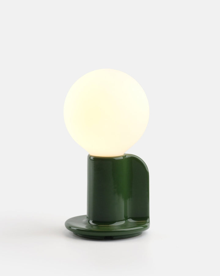 Q Lamp - Misewell Lamps - White Glossy - On/Off - HORNE