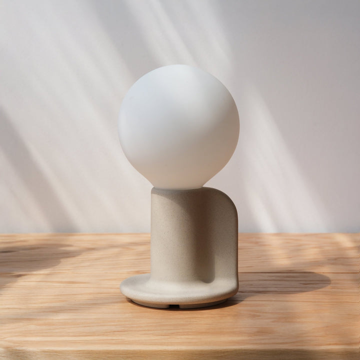 Q Lamp - Misewell Lamps - Bone - Dimmable - HORNE