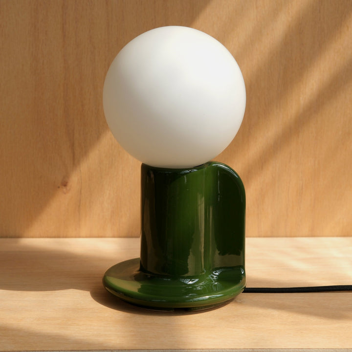Q Lamp - Misewell Lamps - Green - HORNE