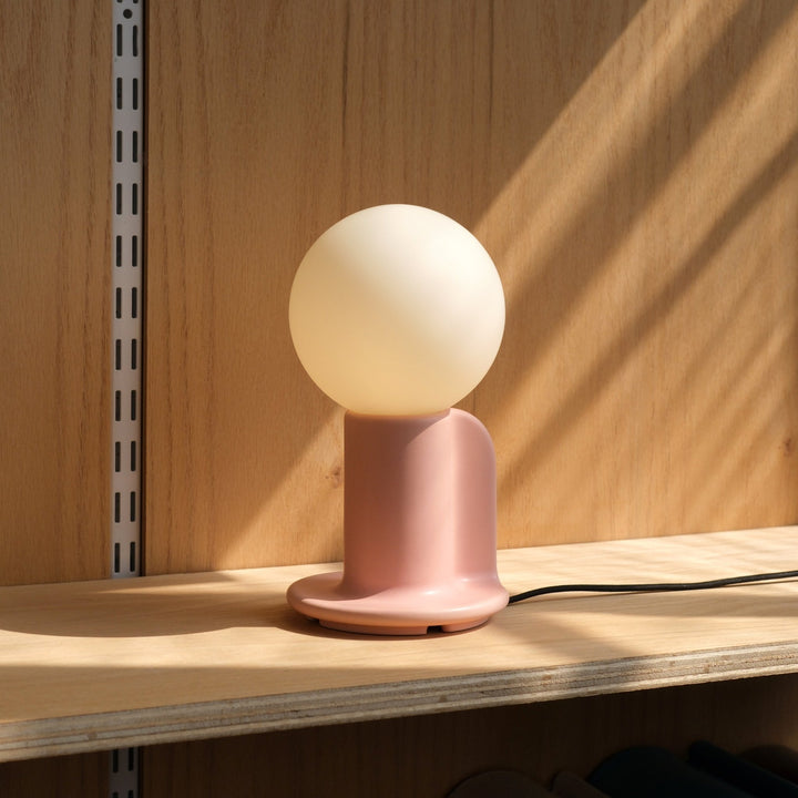Q Lamp - Misewell Lamps - Pink Matte - HORNE