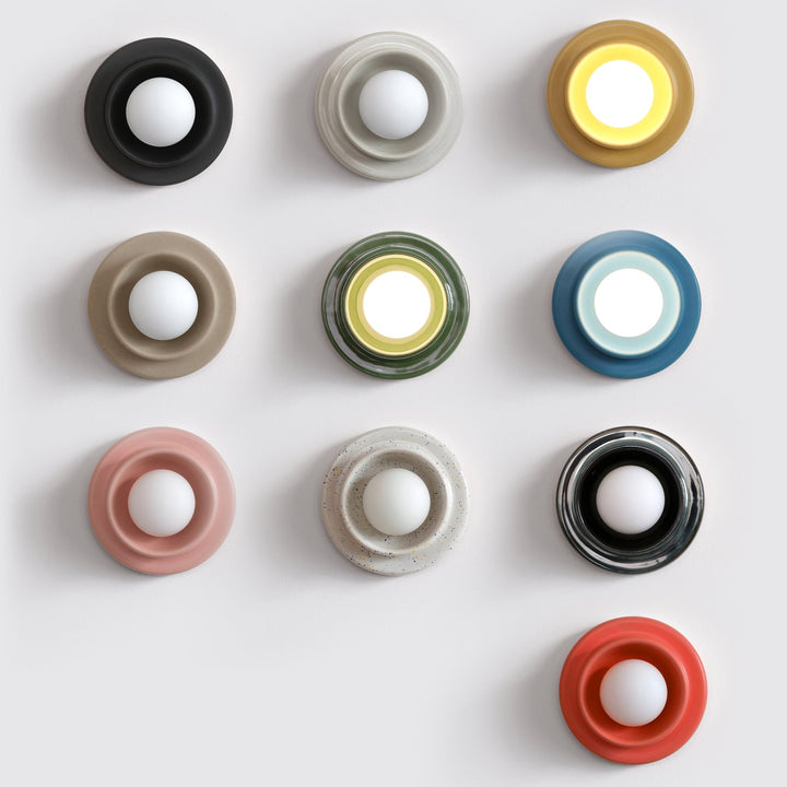 Q Sconce - Misewell Lamps - Blue - Plug in (includes 10' cord with on/off switch) - HORNE