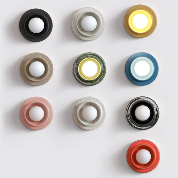 Q Sconce - Misewell Lamps - Blue - Plug in (includes 10' cord with on/off switch) - HORNE