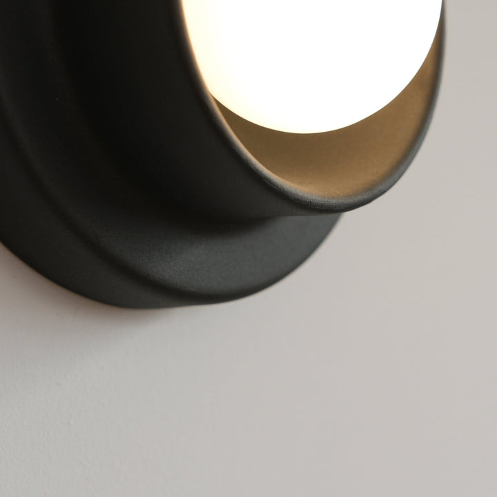Q Sconce - Misewell Lamps - Black - Plug in (includes 10' cord with on/off switch) - HORNE