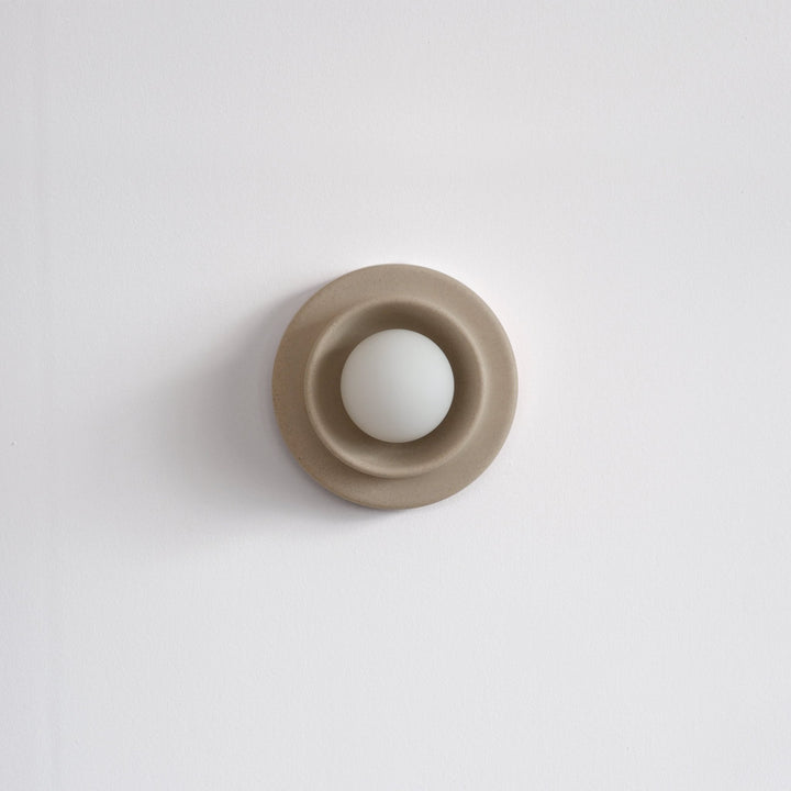 Q Sconce - Misewell Lamps - Dune - Plug in (includes 10' cord with on/off switch) - HORNE