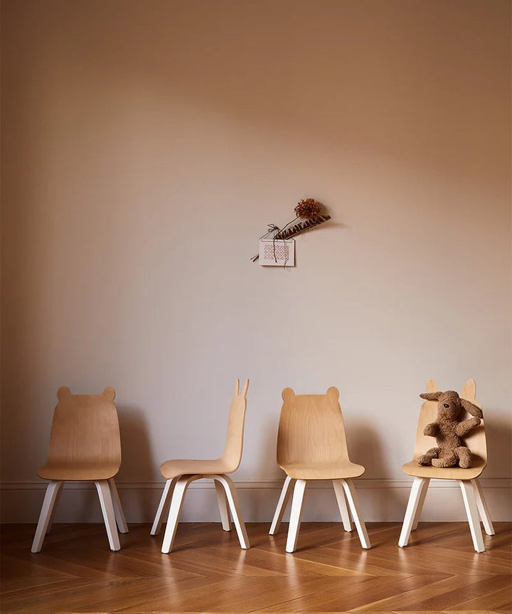 Rabbit Play Chair - Set Of 2 - Oeuf - Kids + Baby - Walnut - HORNE