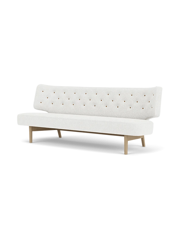Radiohus Sofa - 2 Seater - Audo Copenhagen Sofas - Natural Oak - Dakar Leather - 0250 Cognac - HORNE