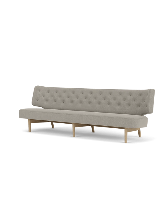 Radiohus Sofa - 3 Seater - Audo Copenhagen Sofas - Natural Oak - Re - Wool Fabric - 0218 - HORNE