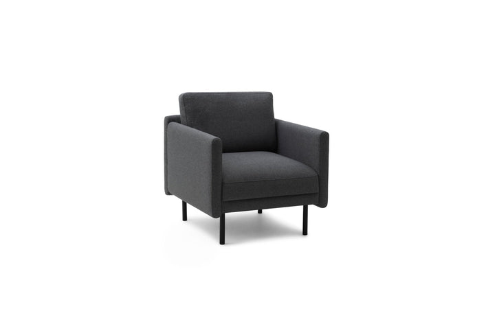 Rar Armchair - Normann Copenhagen Lounge Chairs - Re-Born Dark Grey - HORNE