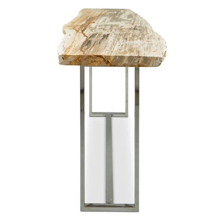 Raw Console - Urbia Tables - Natural Light - Polished Stainless Steel - HORNE