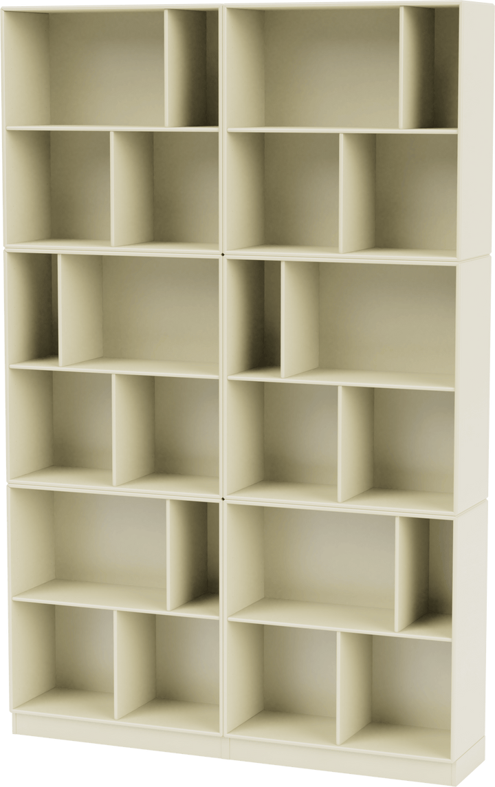 Read Spacious Bookshelf - With Plinth Base - Montana - Shelving - Vanilla - 2.7" - HORNE