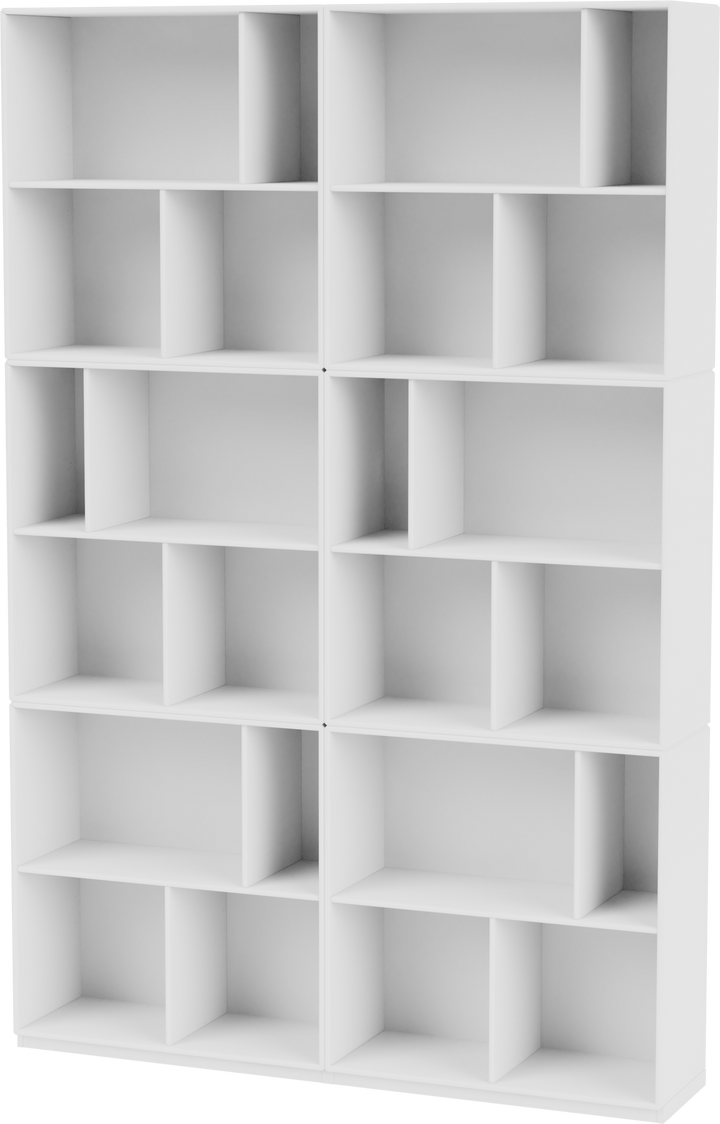 Read Spacious Bookshelf - With Plinth Base - Montana - Shelving - New White - 1.2" - HORNE